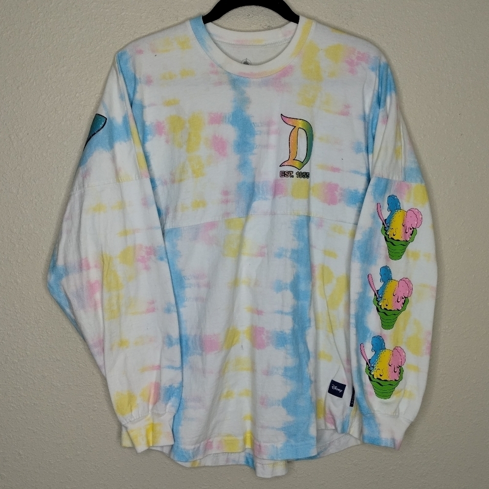 Disney Spirit Jersey Mickey Mouse Shaved Ice Disney Eats Tie Dye Size Small